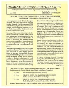 thumbnail of Domestics’ Cross-Cultural News – June 1992