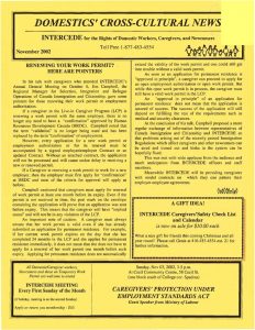 thumbnail of Domestics’ Cross-Cultural News – November 2002