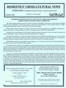 thumbnail of Domestics’ Cross-Cultural News – September 2006