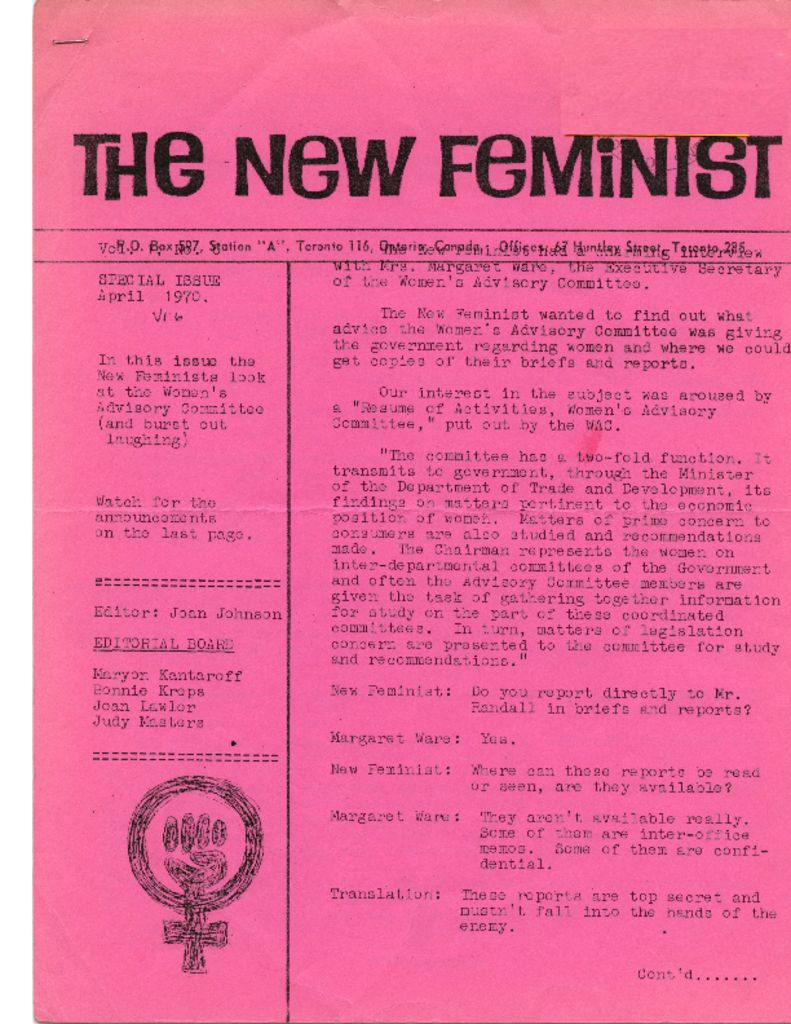 thumbnail of TheNewFeminist-01-06-April-1970