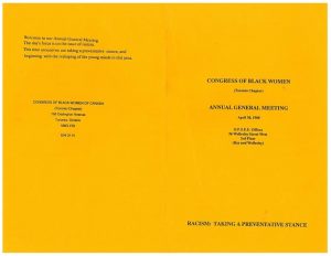 thumbnail of Toronto Chapter Annual General Meeting Agenda (1988)